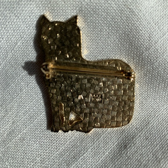 Vintage enamel cat brooch - Picture 2 of 3